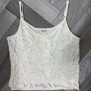 Mossimo Cotton Lace Crop Top- medium